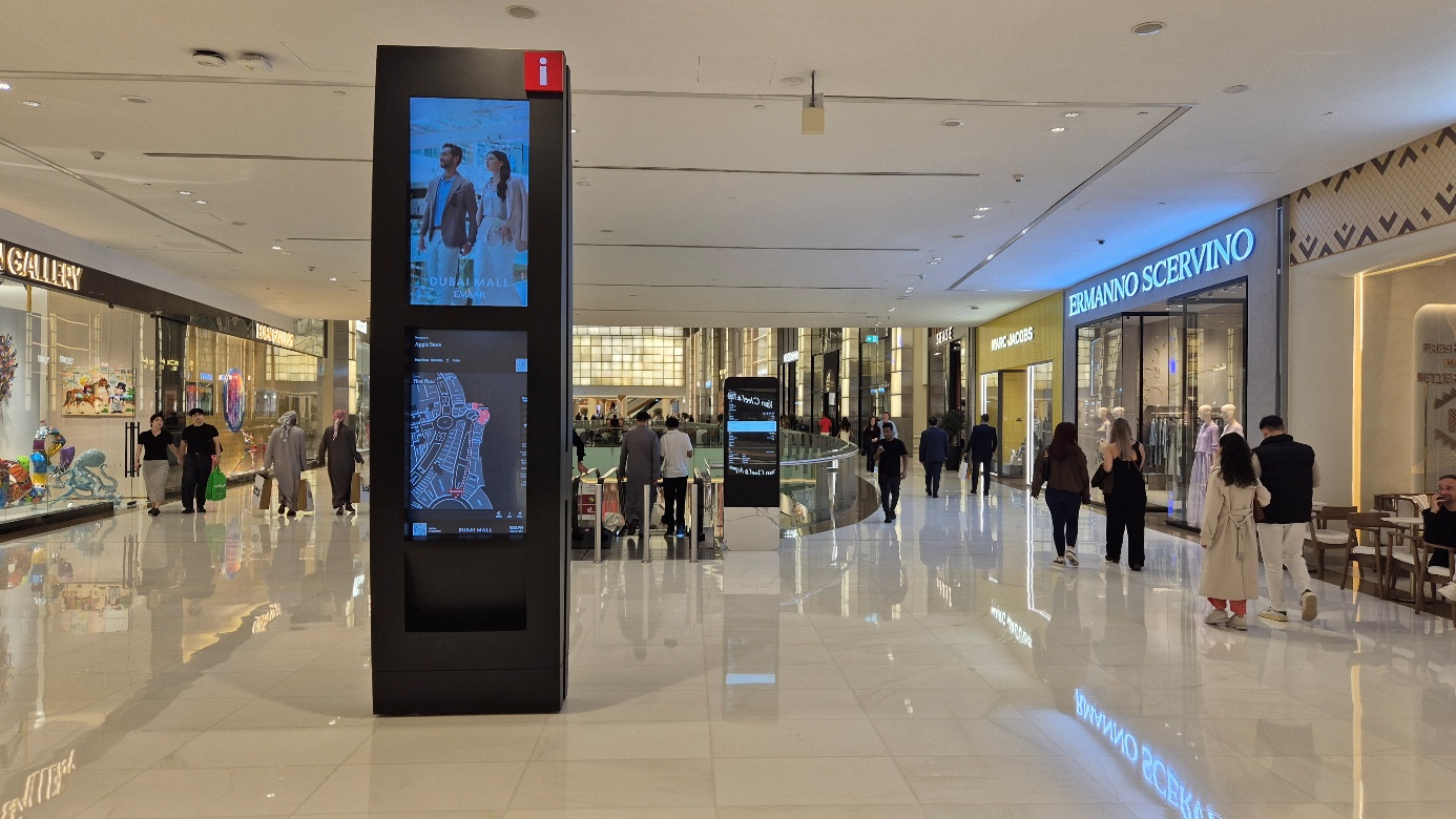 Abuzz digital wayfinding deployment at The Dubai Mall