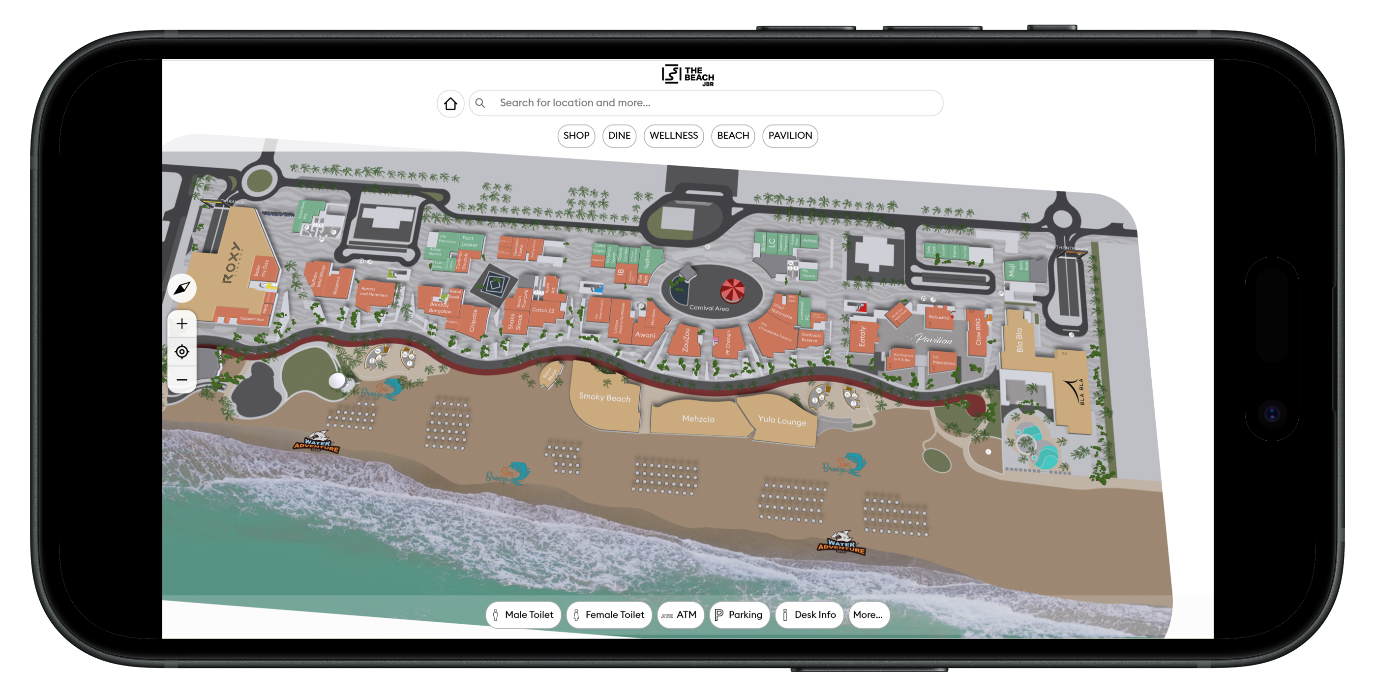 Abuzz digital wayfinding deployment at The Beach JBR